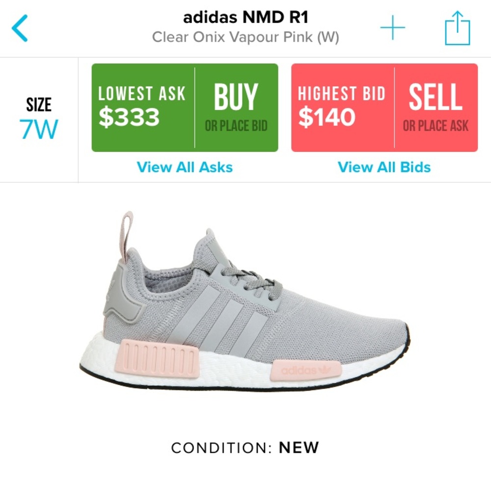 adidas NMD R1 Clear Onix Vapour Pink Women's Sneakers